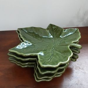 Pottery Barn Maple Leaf Plates Set of 4 Salad Plate